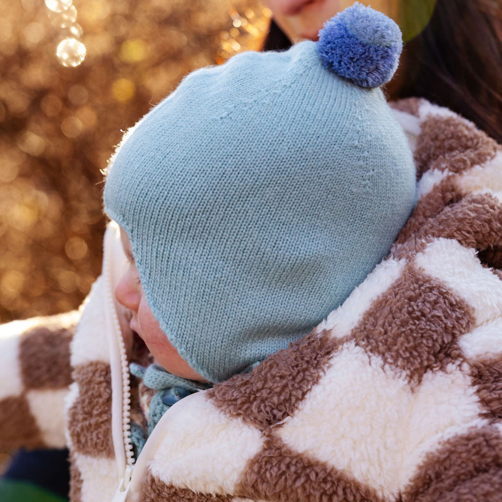 Bonbon Cashmere Baby Bonnet Rosie Sugden x Wee Blue Bell