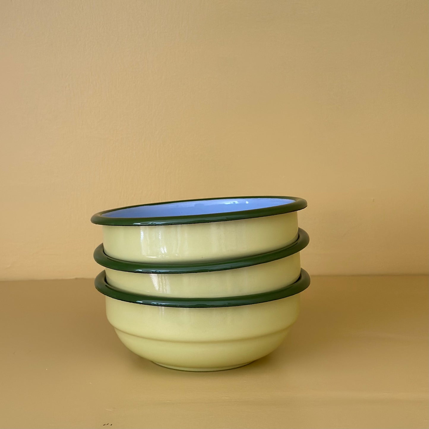Enamel Cereal Bowl 14cm - Blueberry Matcha