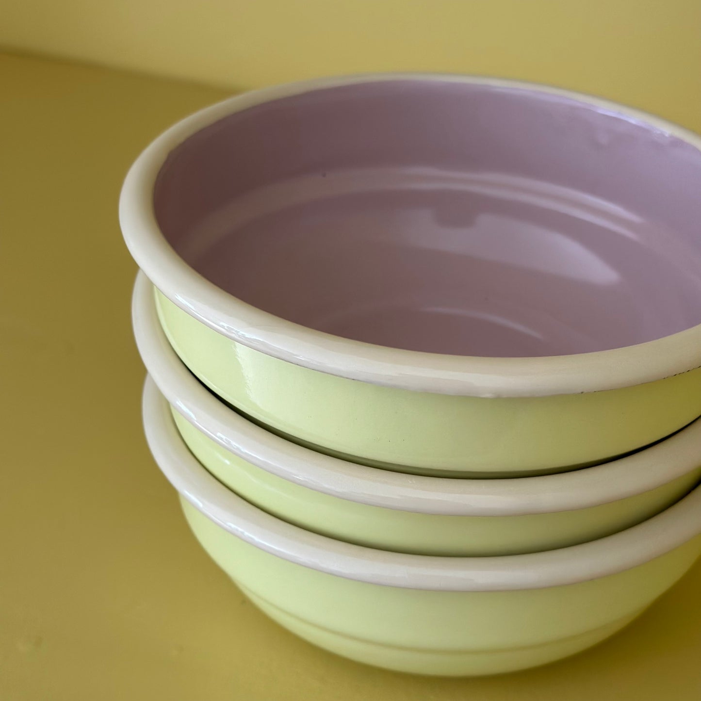 Enamel Cereal Bowl 14cm - Pink Lemonade