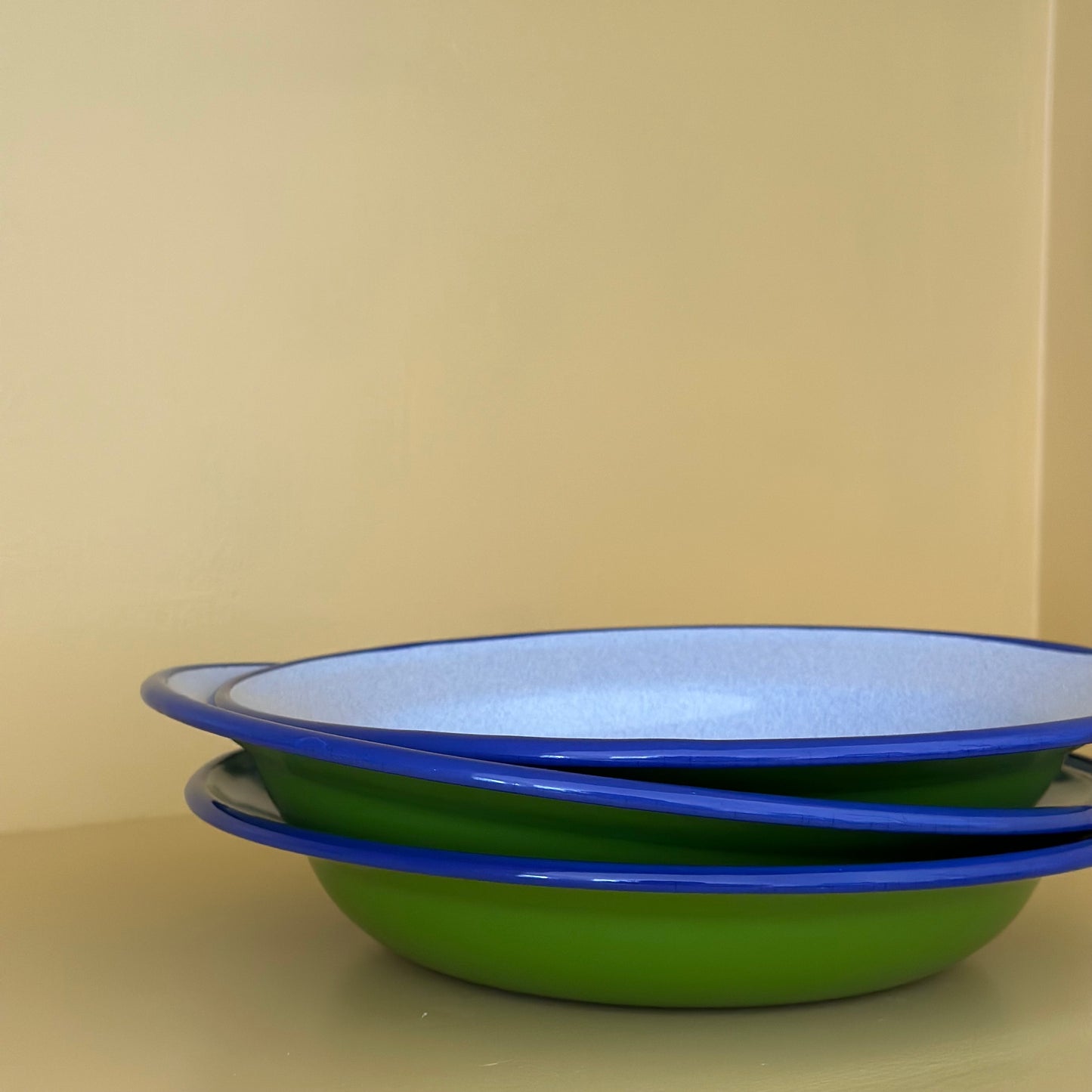 Enamel Pasta Bowl - Lime Sherbet