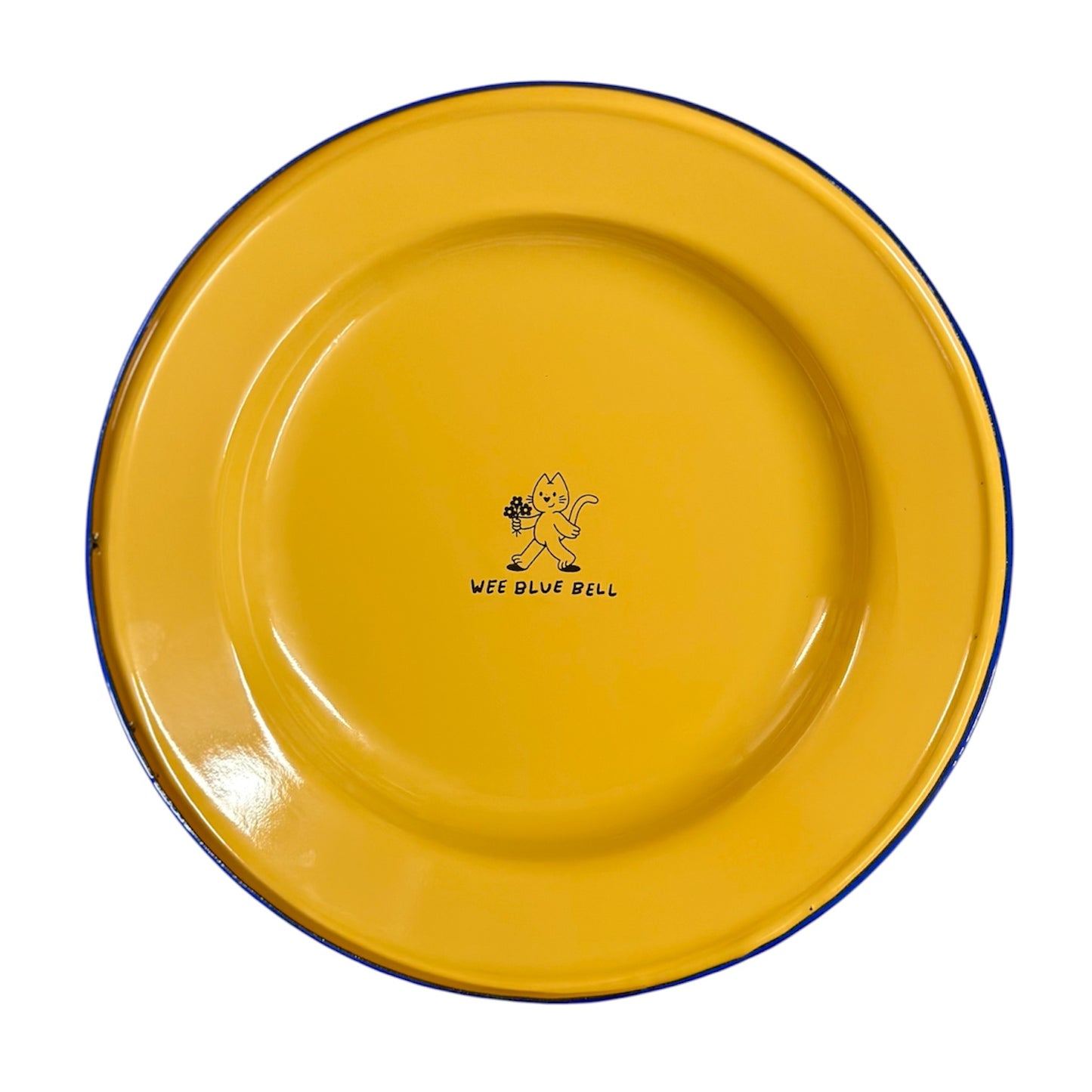 Enamel Dinner Plate - Blueberry