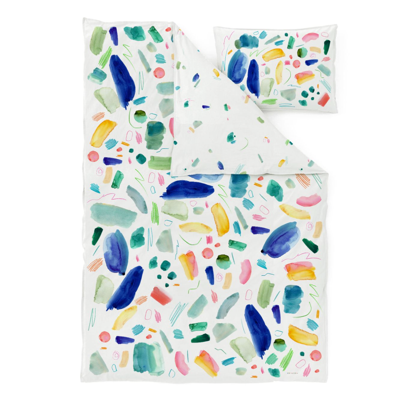 Reversible Scribble (Large) Duvet Cover Set Toddler Sample