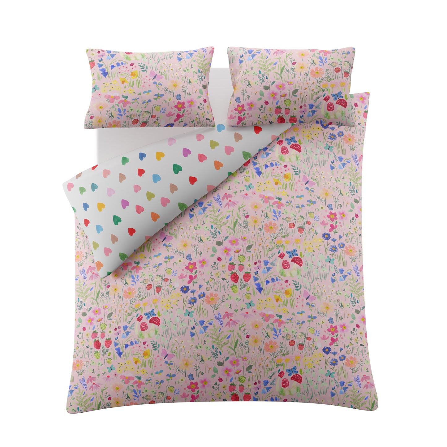 Secret Garden/Love You Reversible Duvet Cover Set
