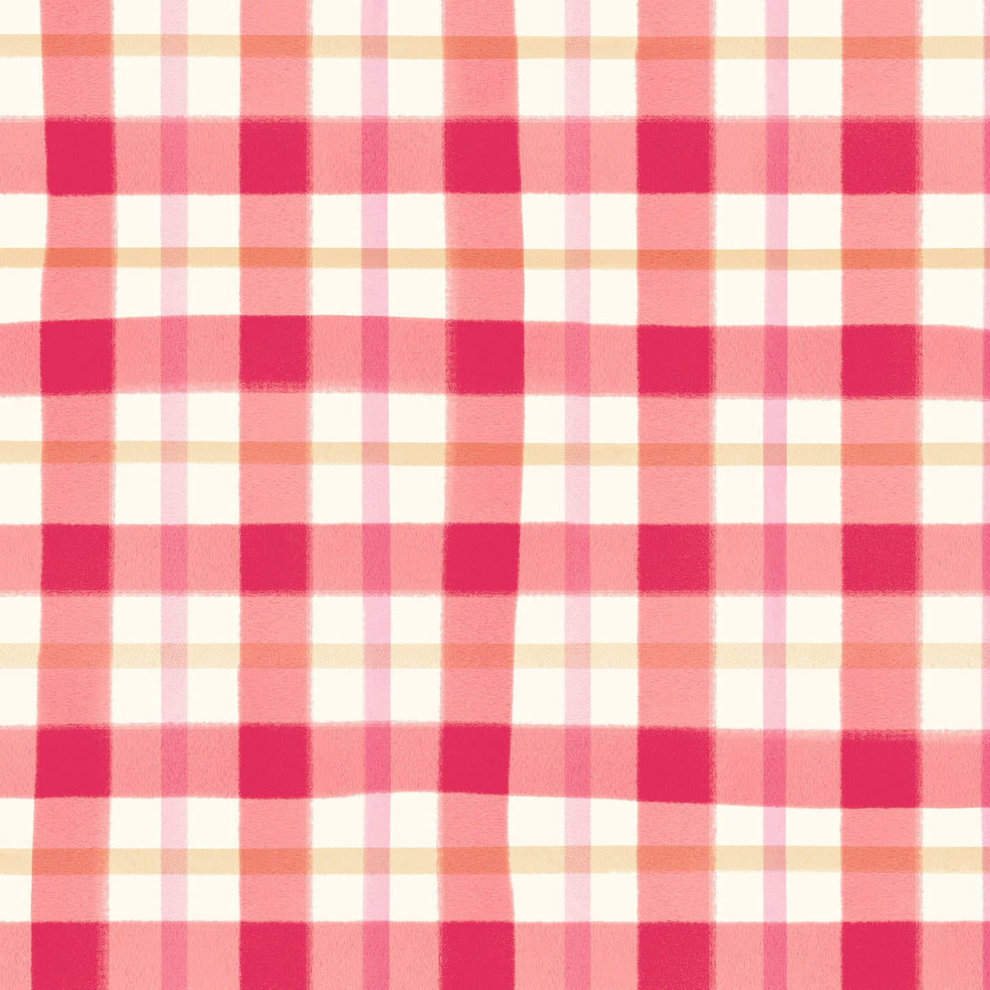 Tartan Strawberry Jam Craft Fabric