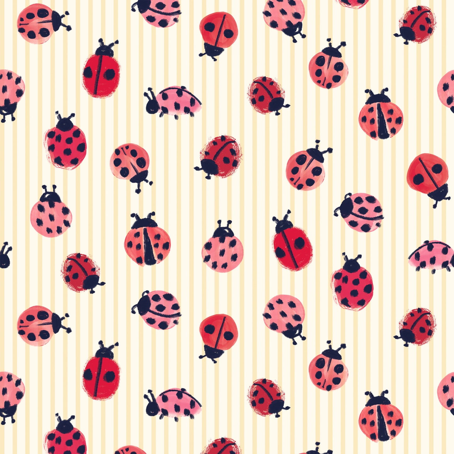 Little Ladybirds Poppy Craft Fabric