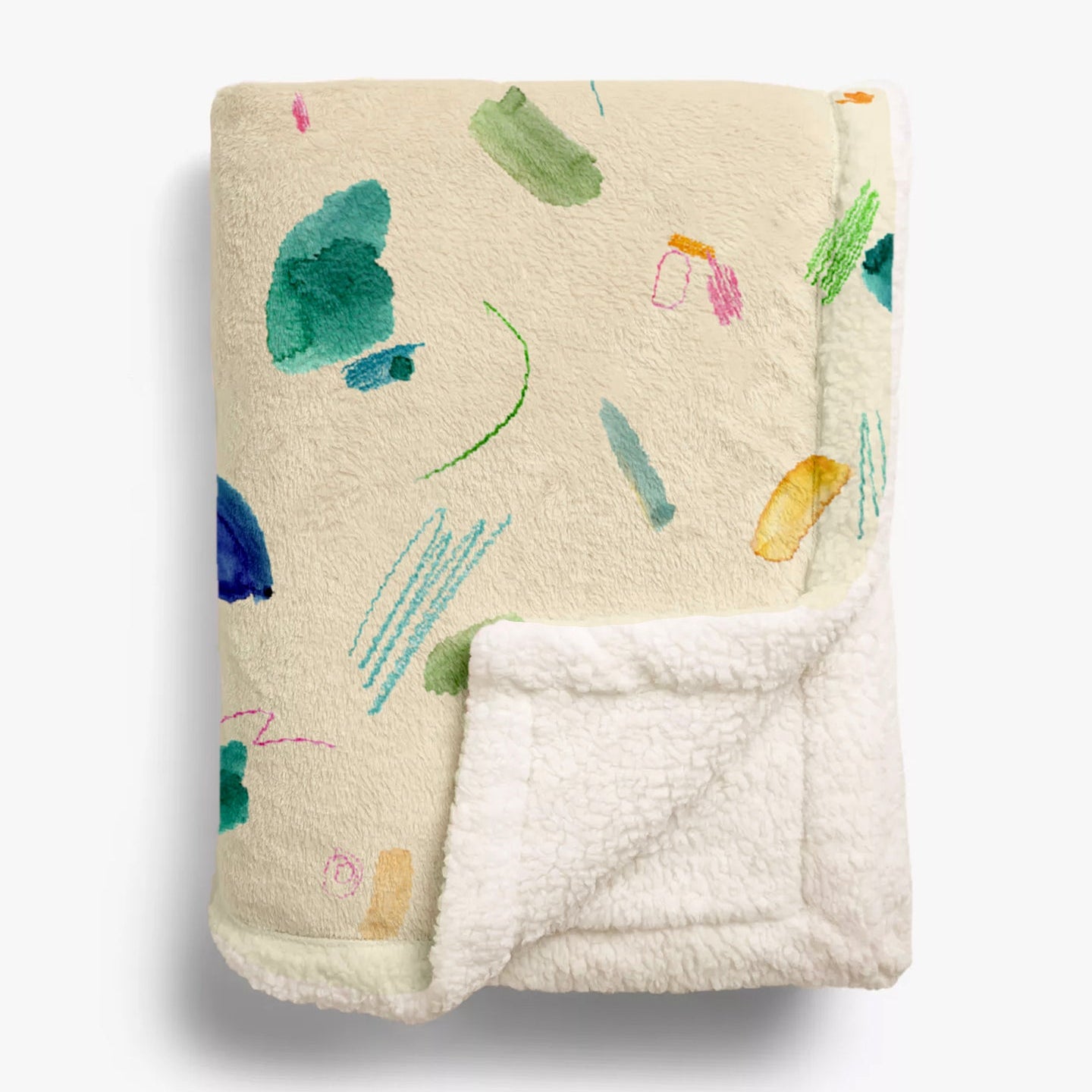 Scribble Fleece Blanket Sample