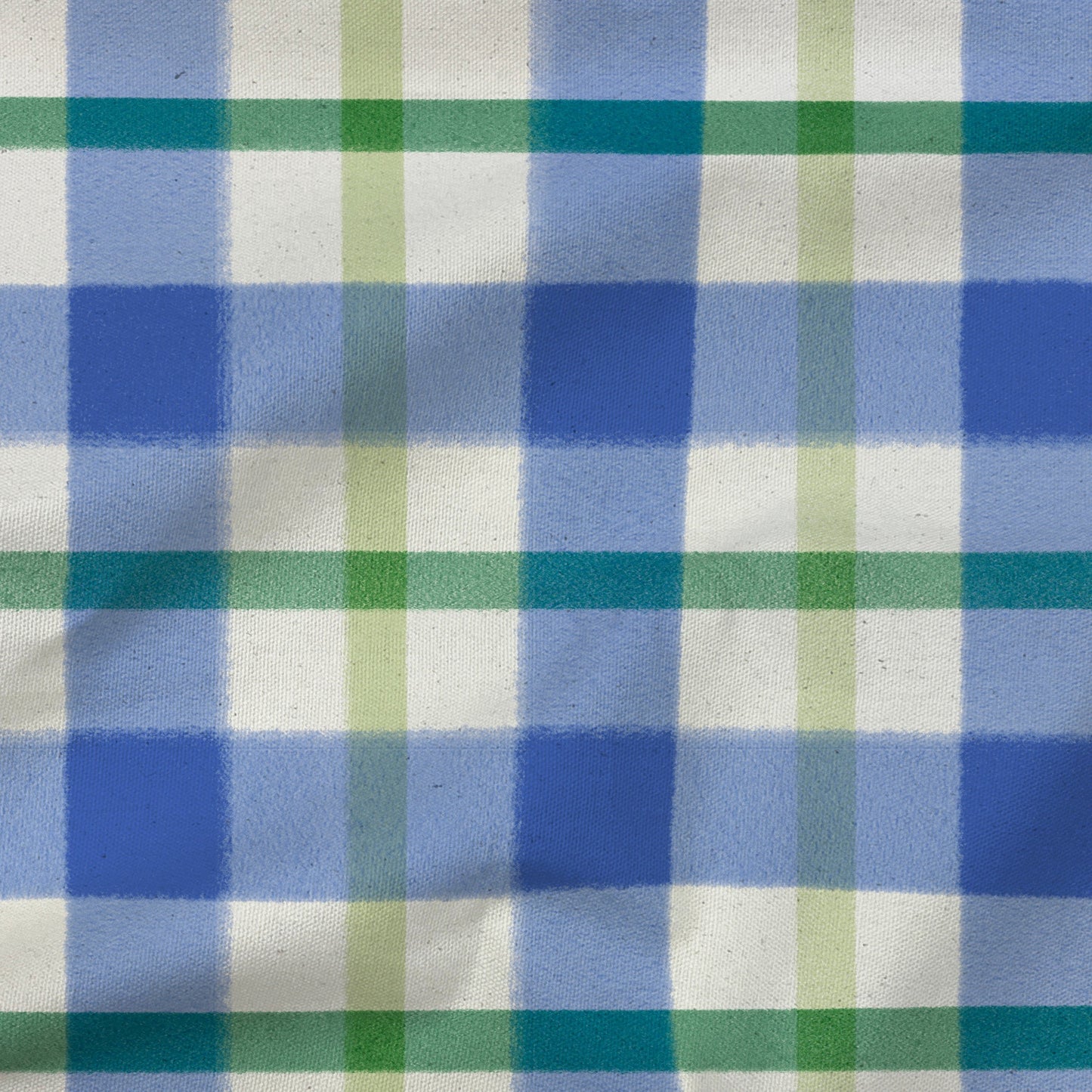 Blueberry Jam Check Big Fabric