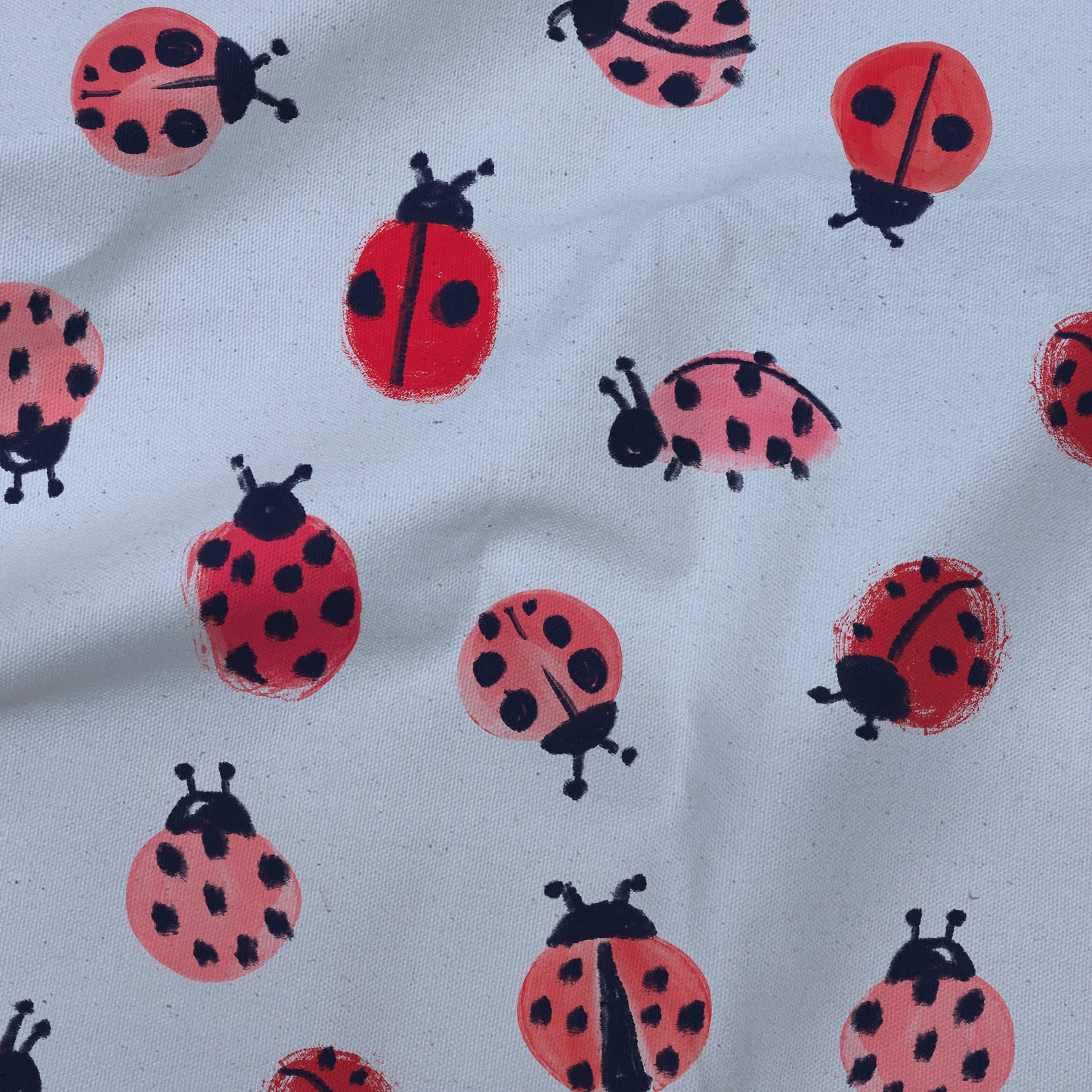 Ladybirds Cornflower Fabric