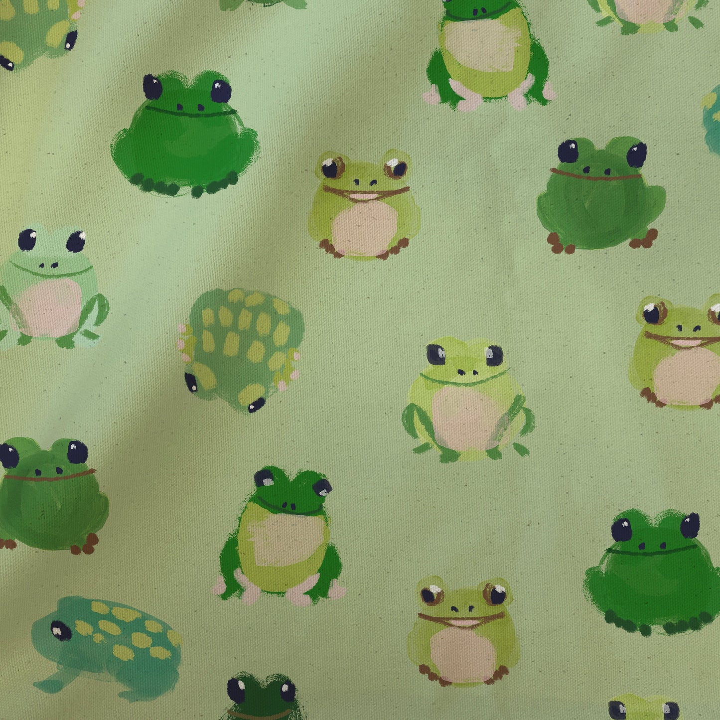 Ribbit! Pond Fabric Sample