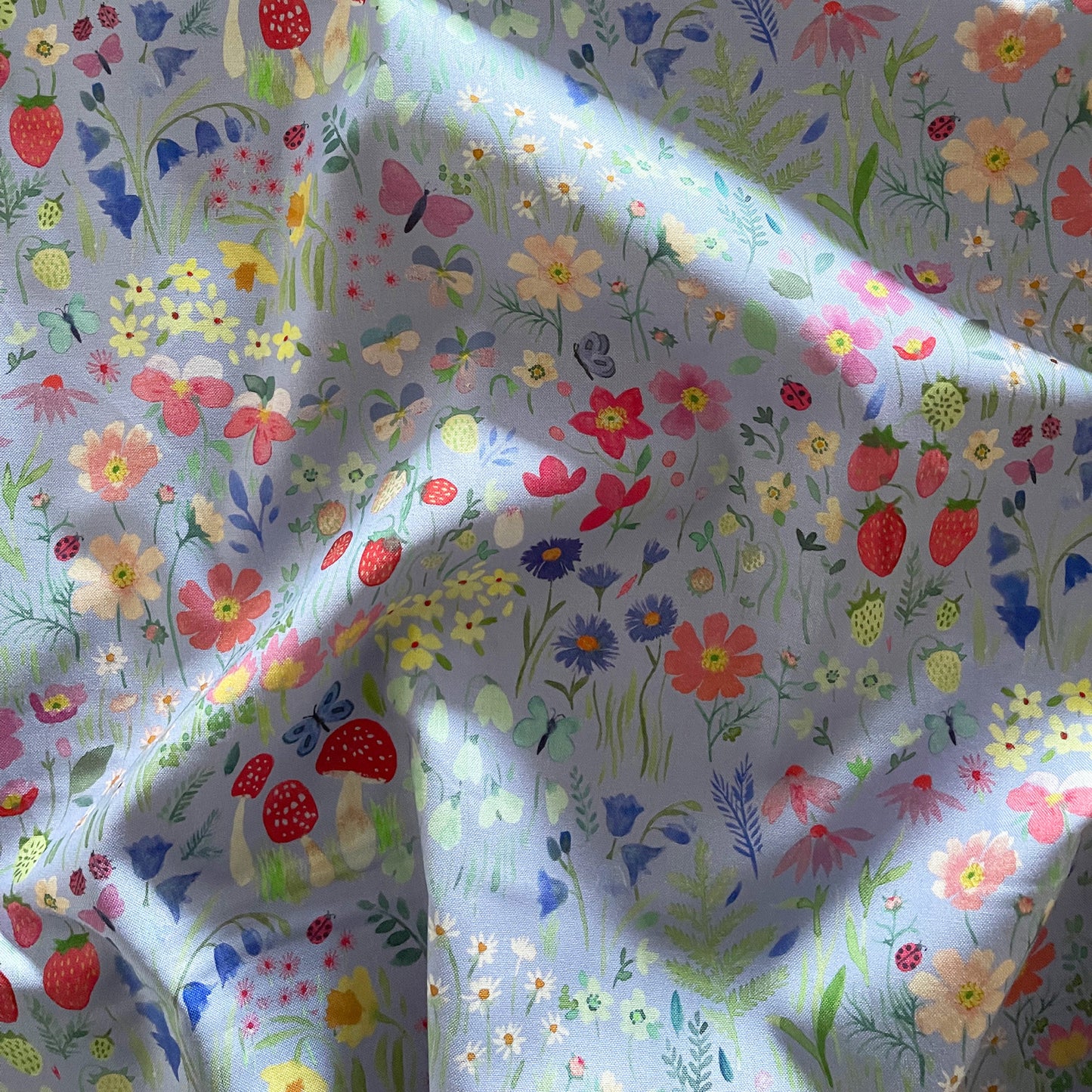 Secret Garden Cornflower Craft Fabric