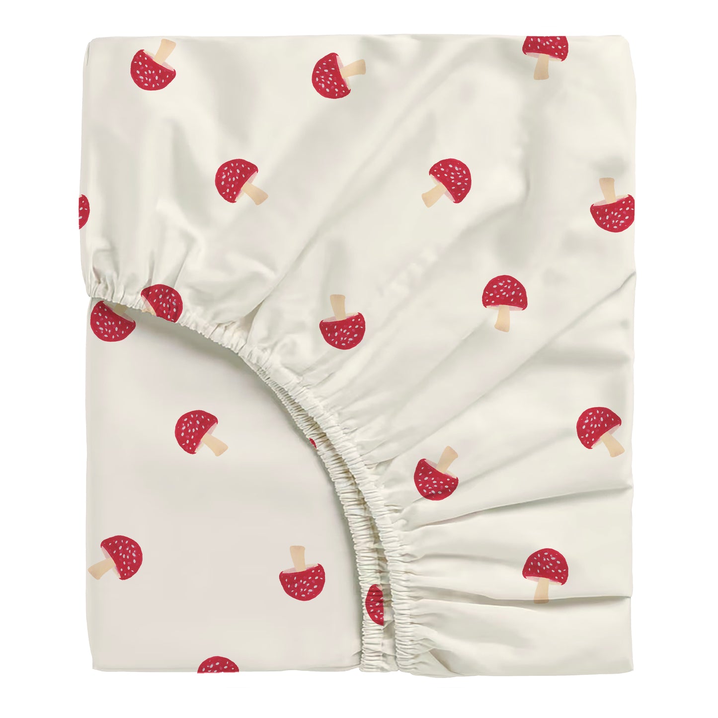 Toadstool Fitted Sheet Single Sample