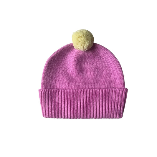 Pink Lemonade Cashmere Beanie Rosie Sugden x Wee Blue Bell