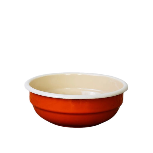 Enamel Bowl 16cm - Tangerine Dream
