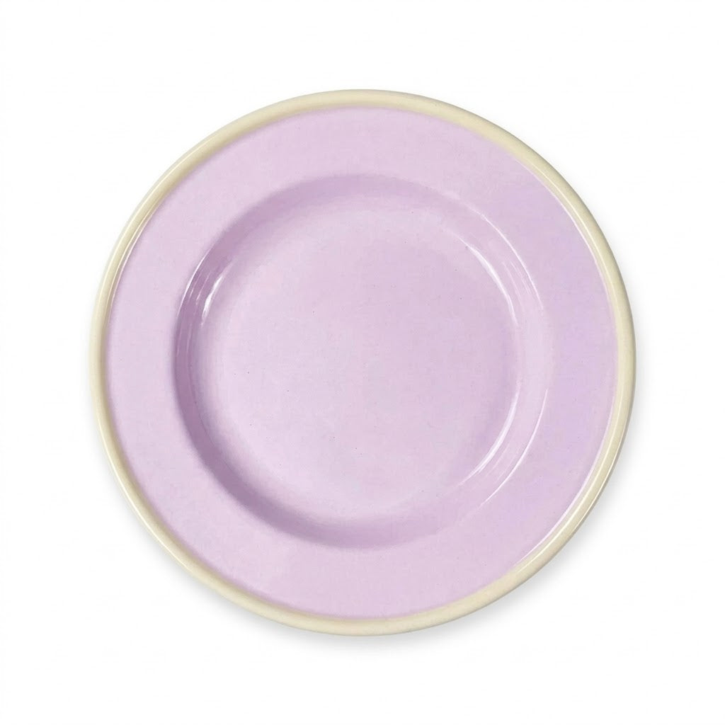 Enamel Snack Plate - Plum Pie