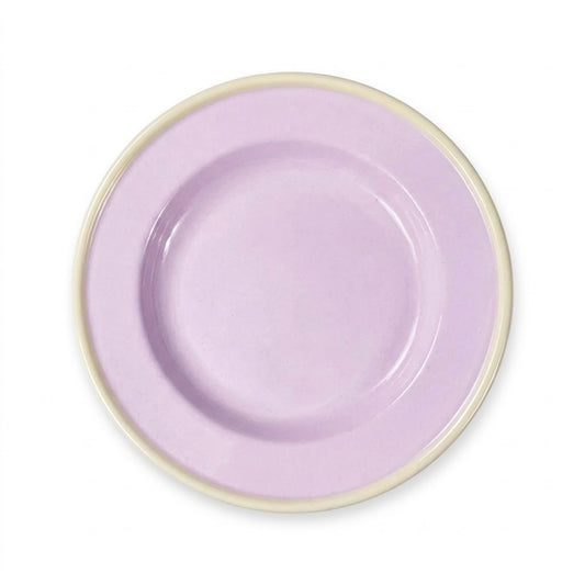 Enamel Snack Plate - Plum Pie