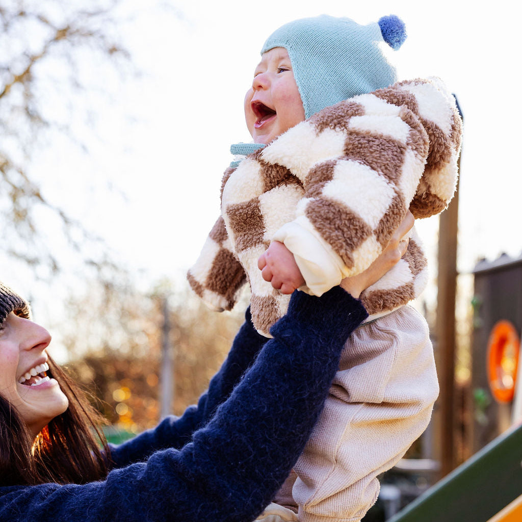 Bonbon Cashmere Baby Bonnet Rosie Sugden x Wee Blue Bell