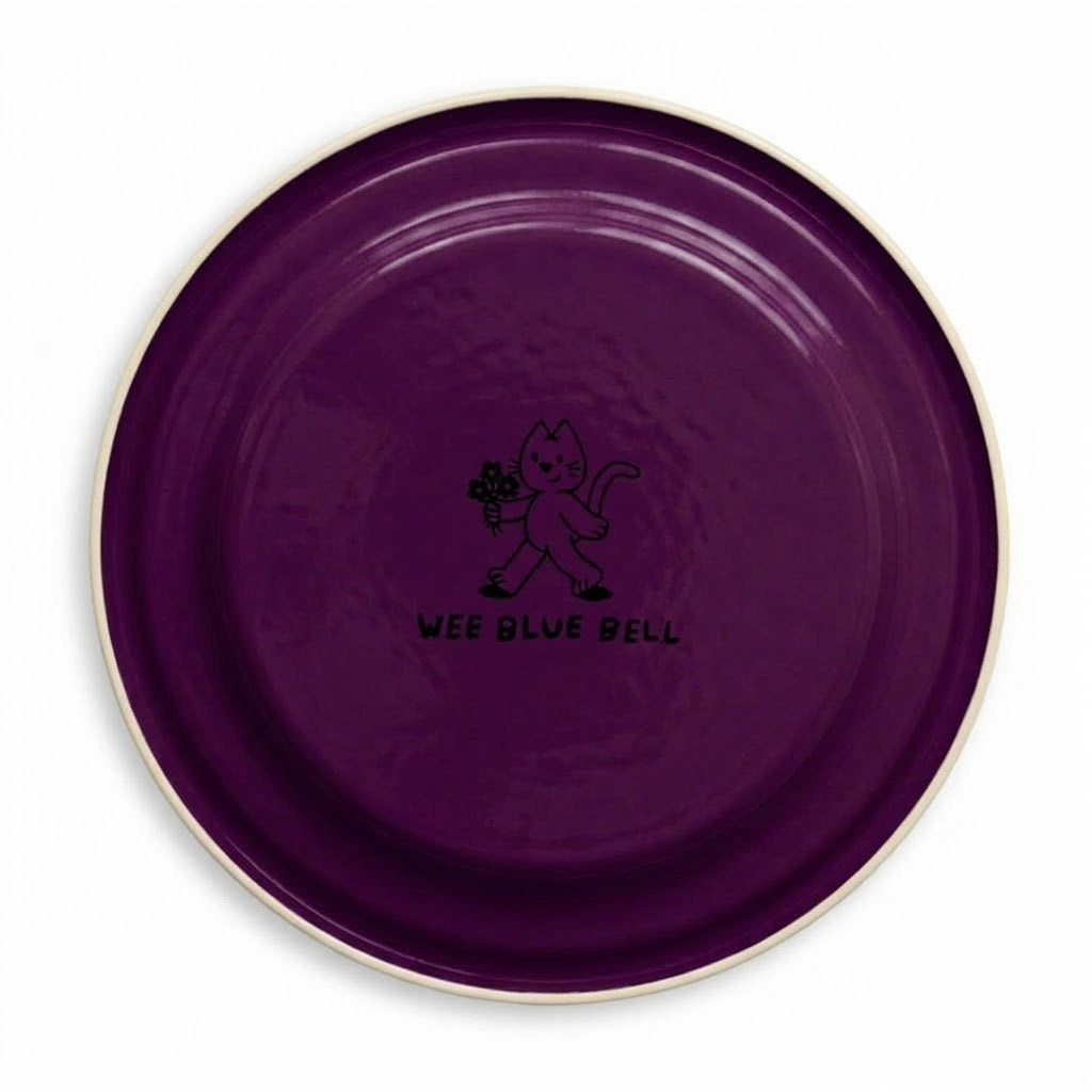 Enamel Snack Plate - Plum Pie