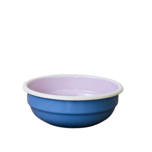 Enamel Bowl 16cm - Birthday Cake