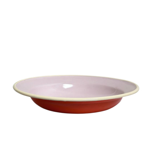 Enamel Pasta Bowl - Orange Sorbet