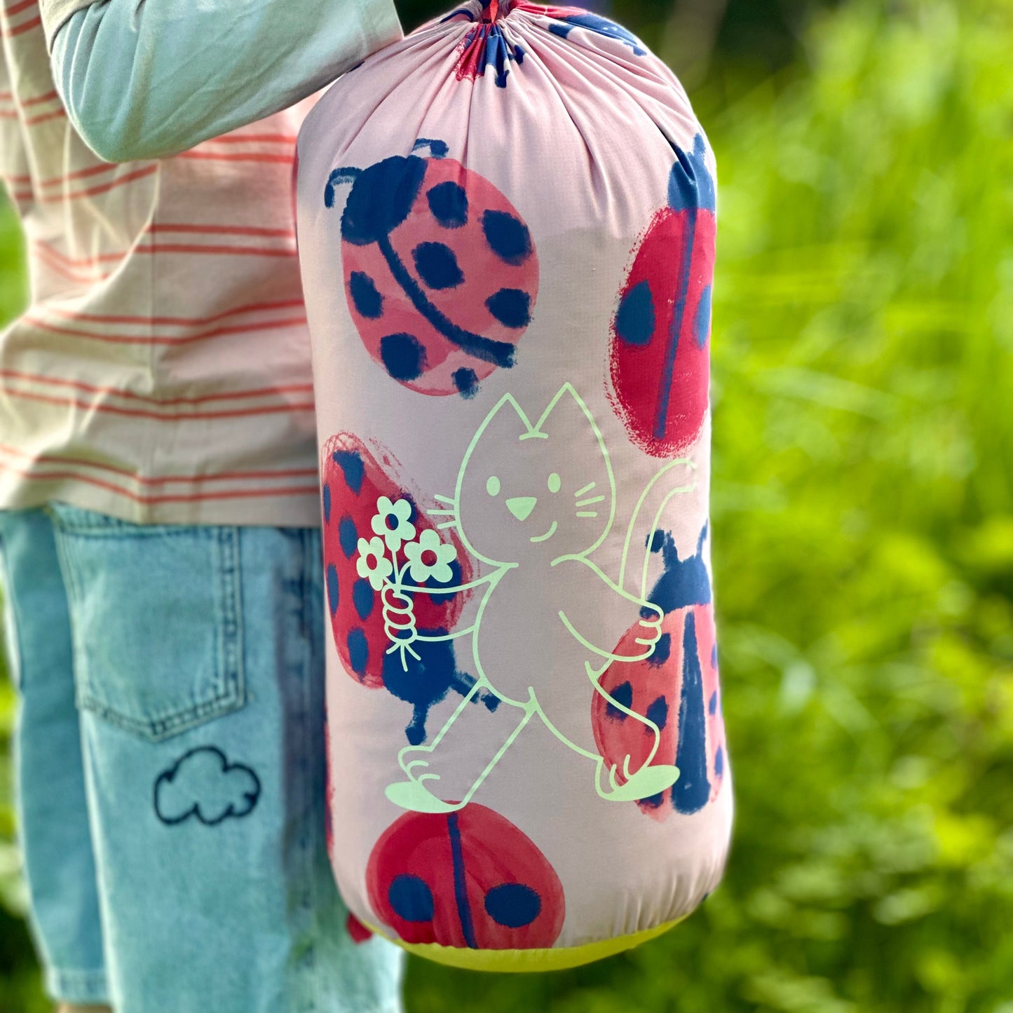 Family Outdoor Blanket - Ladybirds