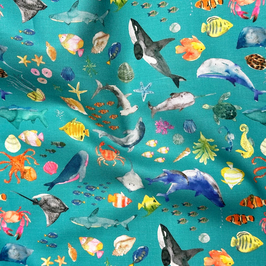 Under the Sea Ocean Craft Fabric