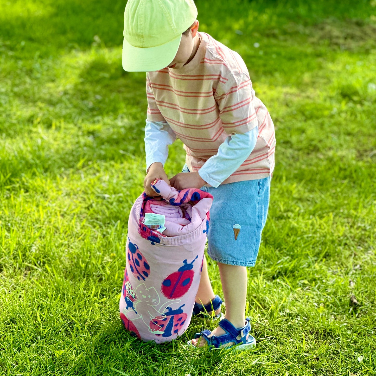 Family Outdoor Blanket - Ladybirds