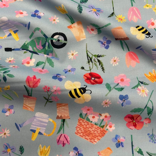 Flower Market Sky Craft Fabric