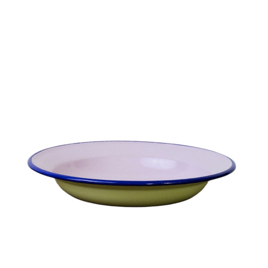 Enamel Pasta Bowl - Pink Lemonade