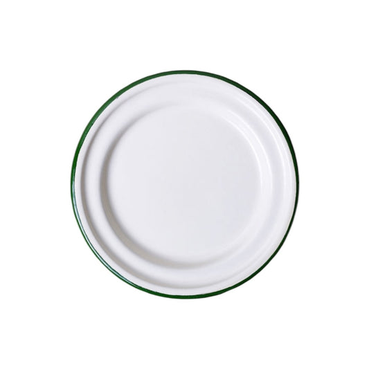 Enamel Snack Plate - Green Banana