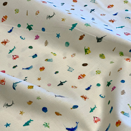 Sea Treasures White Sand Craft Fabric