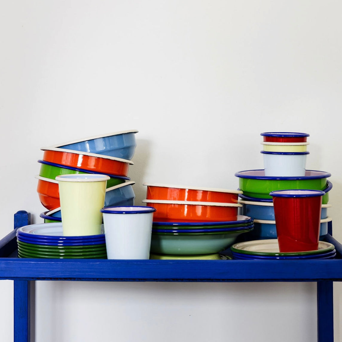 Enamel Bowl 16cm - Tangerine Dream