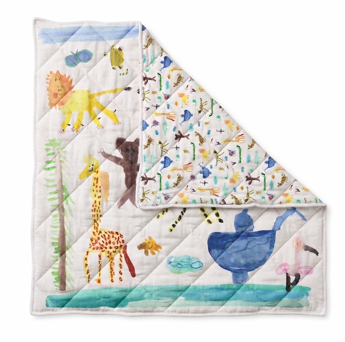 Animal Drawings Quilt Sample