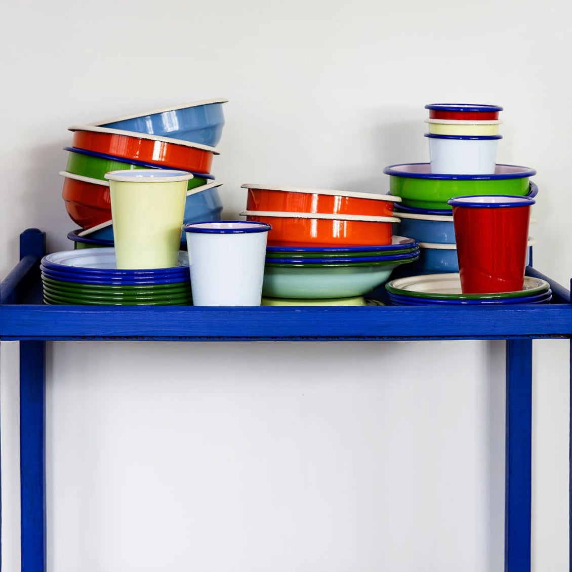 Enamel Pasta Bowl - Pink Lemonade