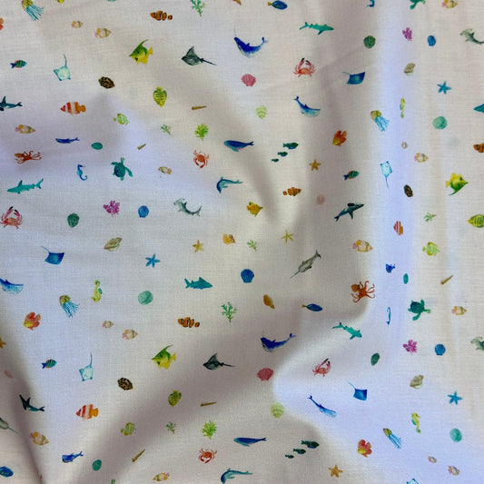 Sea Treasures Shell Craft Fabric