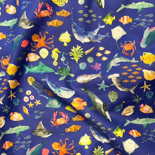 Under the Sea Deep Sea Craft Fabric