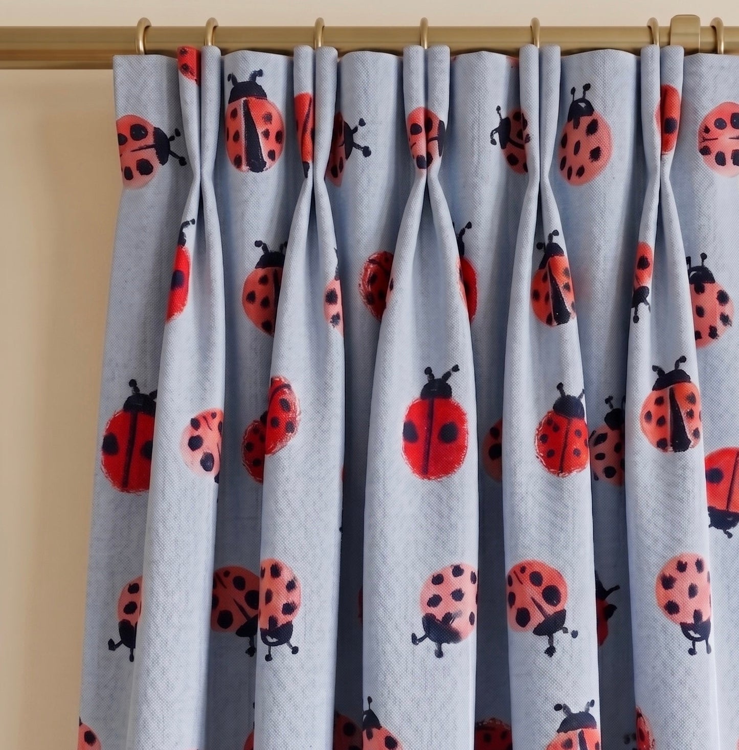 Ladybirds Cornflower Fabric