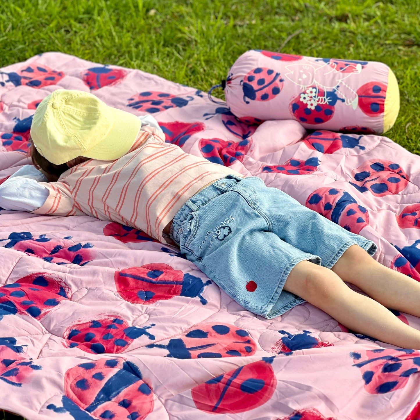 Family Outdoor Blanket - Ladybirds
