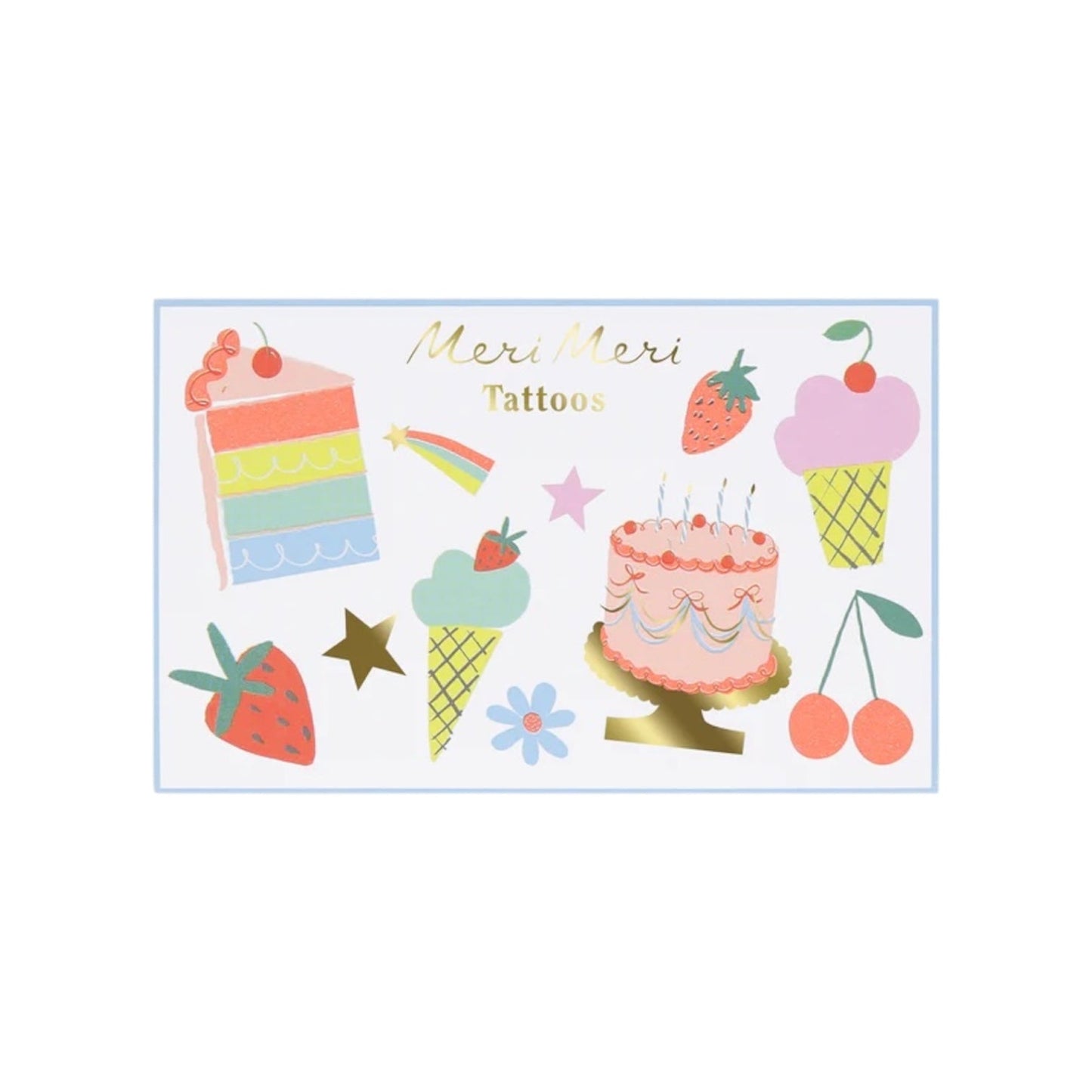 Meri Meri Birthday Temporary Tattoos