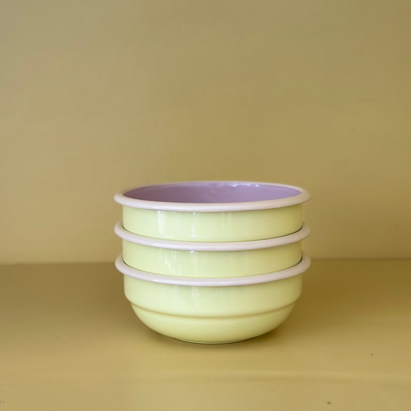 Enamel Cereal Bowl 14cm - Pink Lemonade
