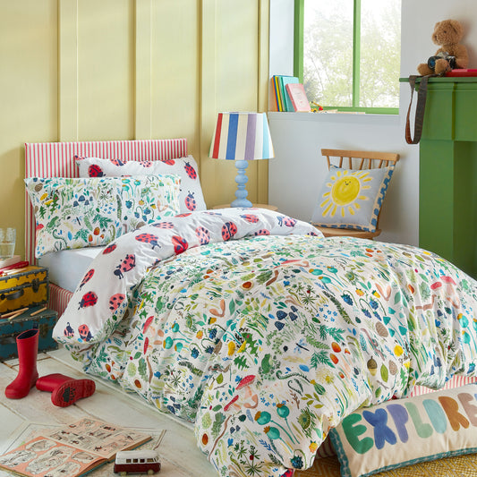 Garden Explorer/Ladybird Reversible Duvet Cover Set