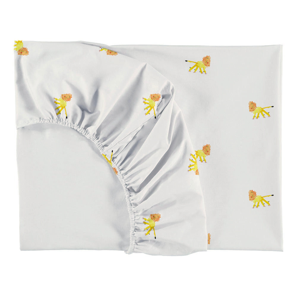 Lion Fitted Sheet Single Sample