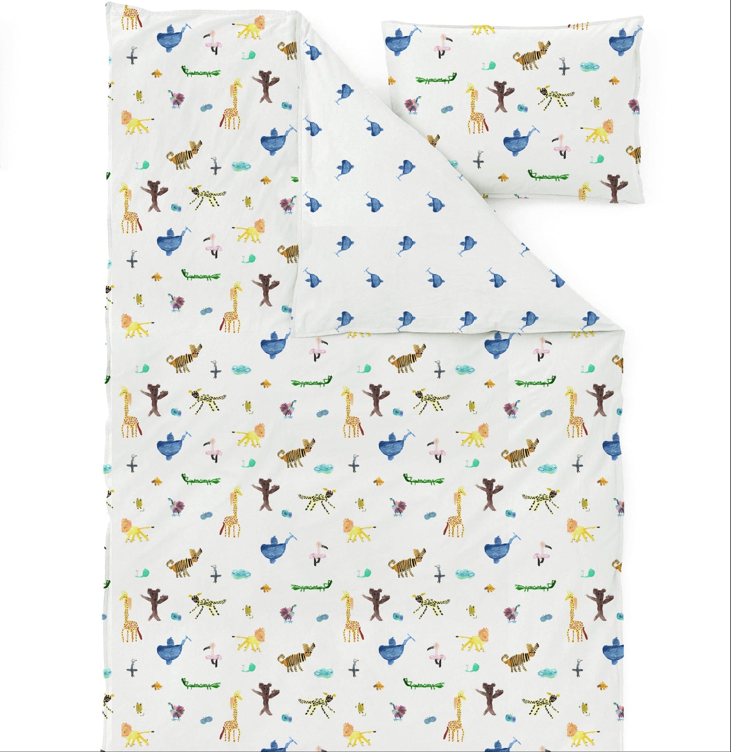 Little Animals/Whales Duvet Cover Set Single Sample