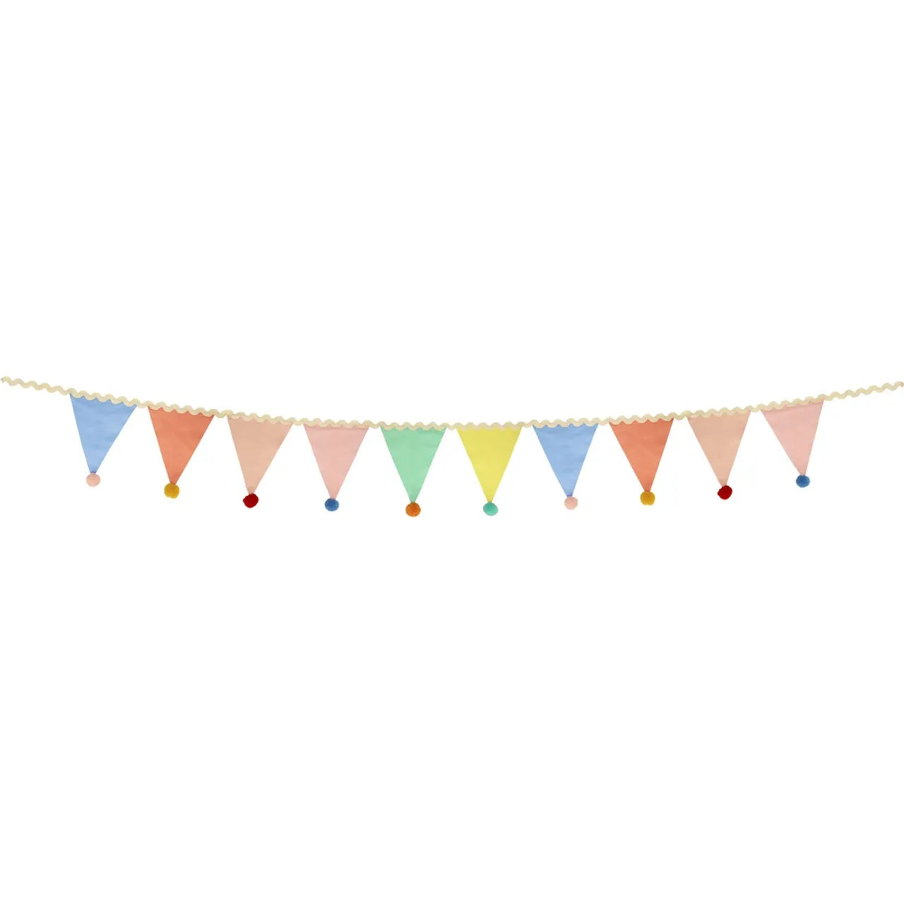 Meri Meri Pastel Pompom Flag Garland