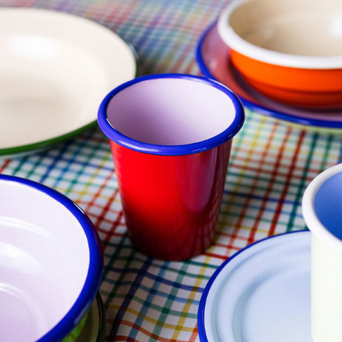 Enamel Cup - Pink Lady