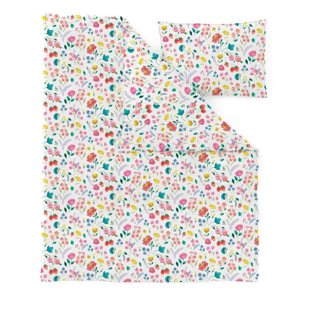 Folk Floral Duvet Cover Set (aop) Toddler Sample
