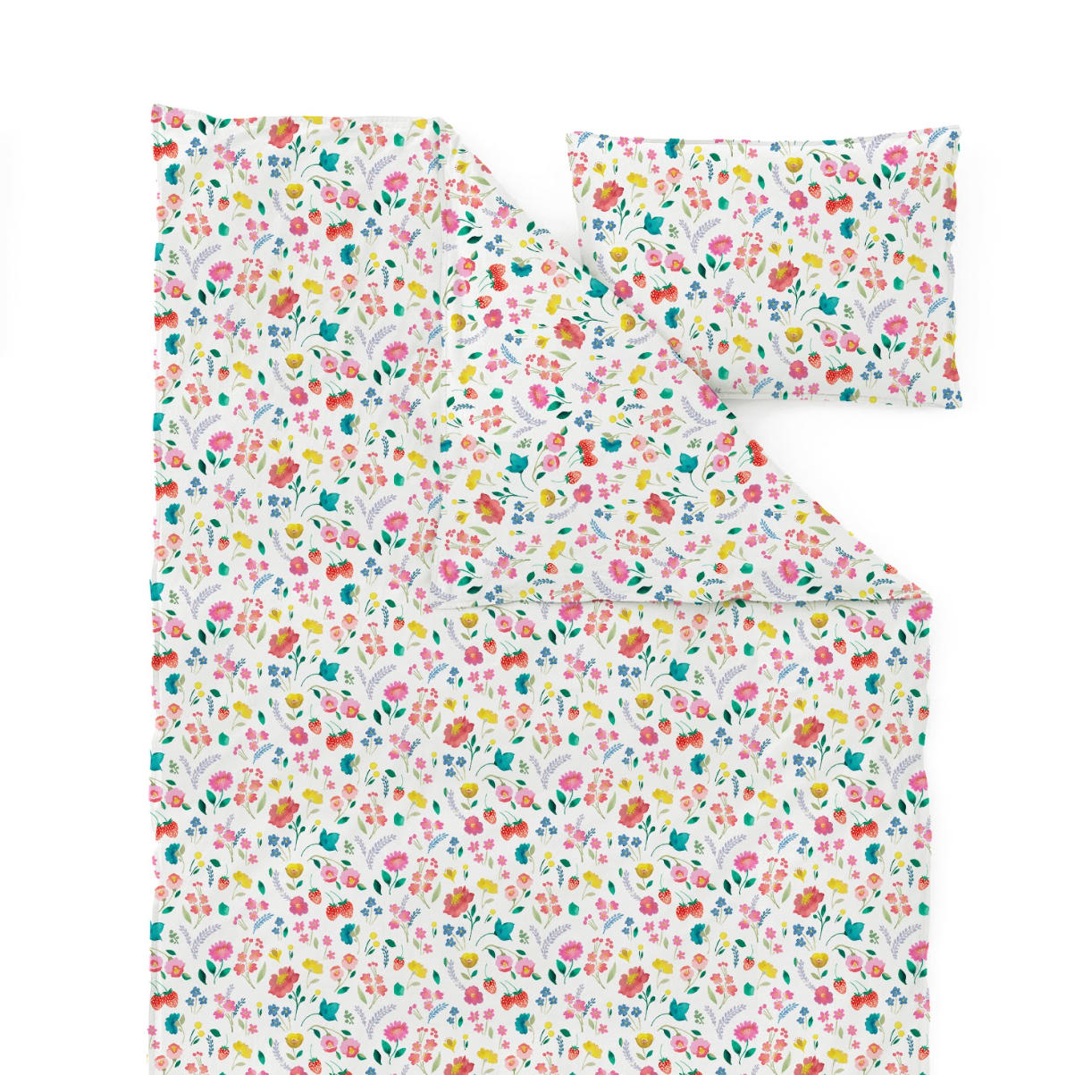 Folk Floral Duvet Cover Set Single (aop) Sample
