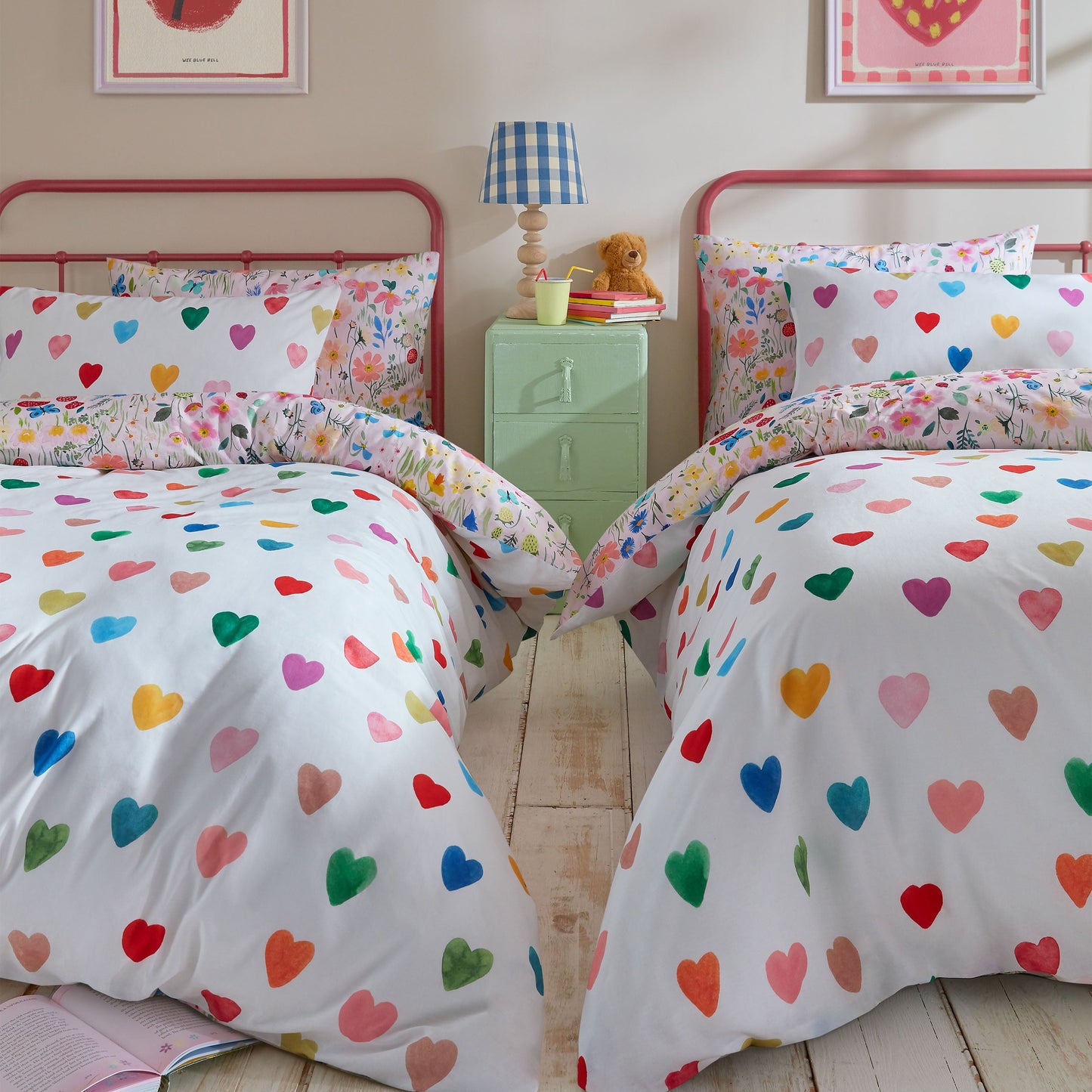 Secret Garden/Love You Reversible Duvet Cover Set