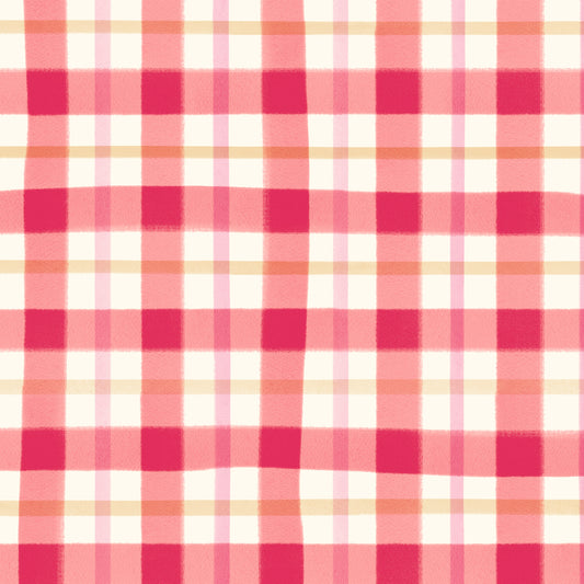 Tartan Strawberry Jam Craft Fabric