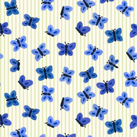 Little Butterflies Sky Craft Fabric