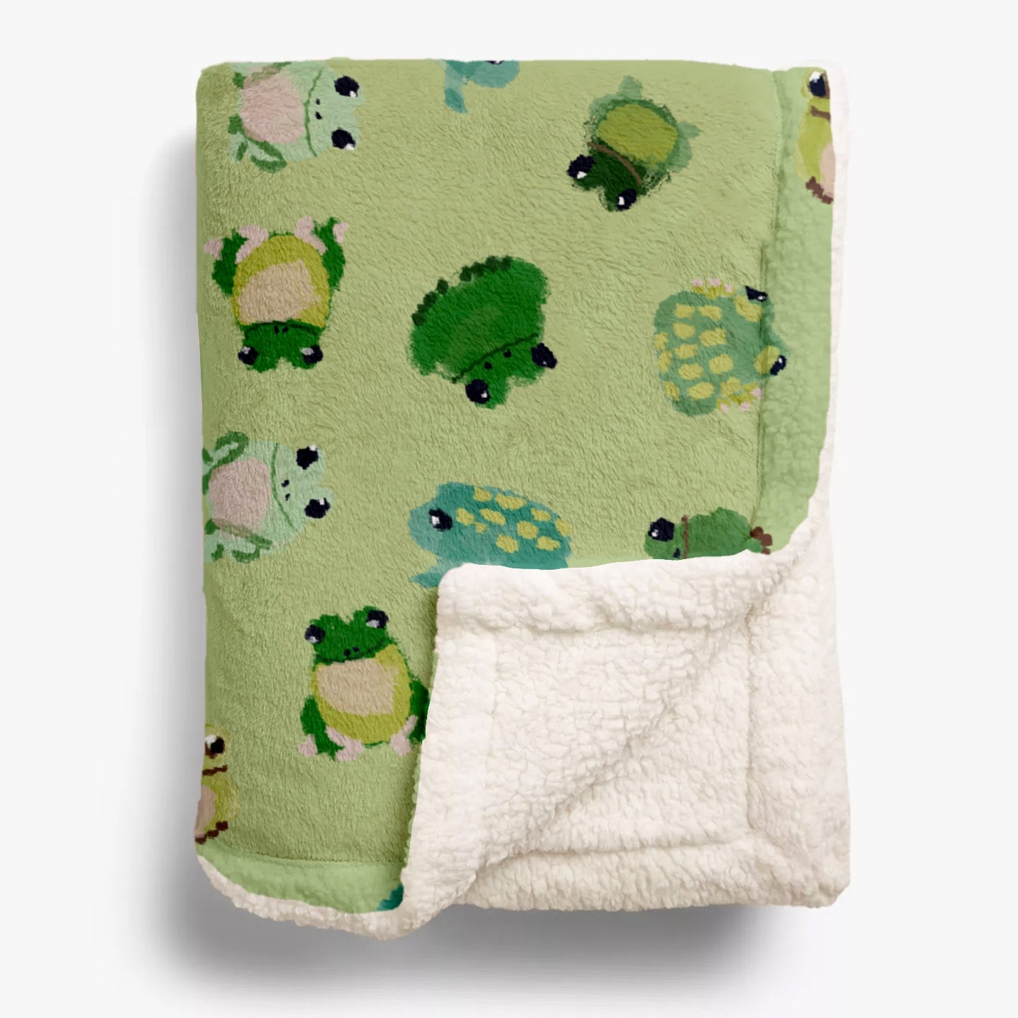 Ribbit! Fleece Blanket Sample